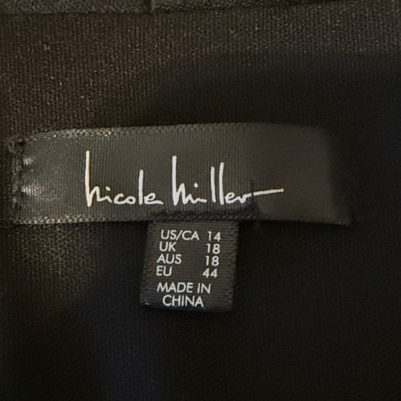 Nicole Miller Black Sequin Long Sleeve Dress - Picture 2 of 3